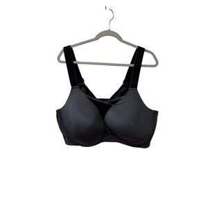 Livi Active Lane Bryant Womens Full Coverage Underwire Sports Bra Gray Size 52DD